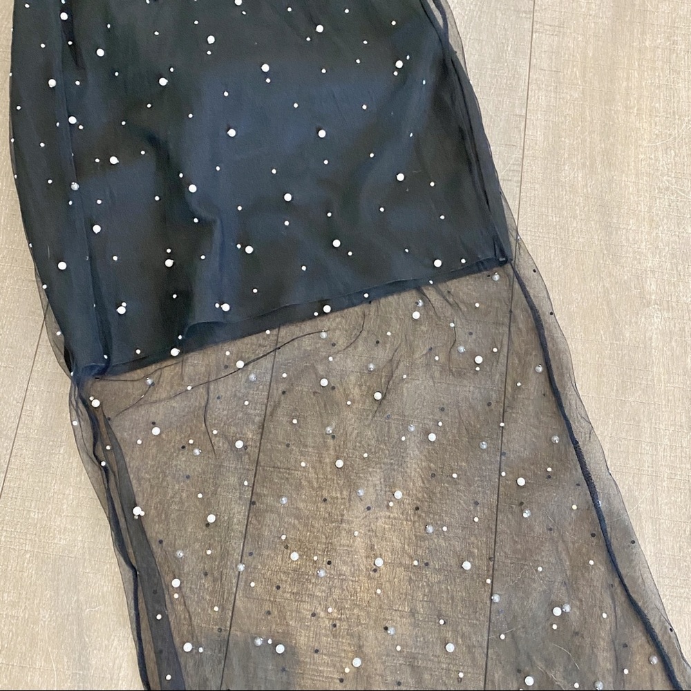 Pearl and Jewel Embellished Maxi Dress - Picture 4 of 6